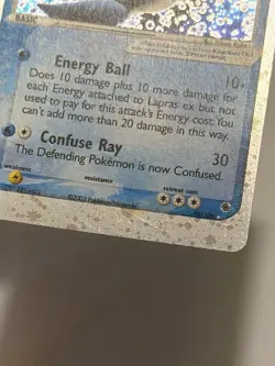 Pokemon TCG Lapras EX Holo Ultra Rare Card Ruby & Sapphire 99/109 - Image 5