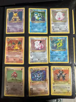 Complete Pokemon Cards Base Set 102/102 (Played with) - Image 1