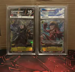 One Piece TCG Monkey D. Luffy+Roronoa Zoro Illustration Box Vol 3 Promos Ace 10 - Image 1