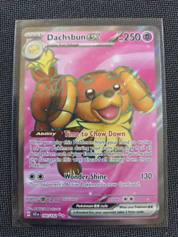 Pokemon TCG Dachsbun ex 160/142 Sv07: Stellar Crown Full Art Rare - Image 1