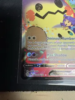 Pokemon Mimikyu VMAX Holo Ultra Rare TCG Card Brilliant Stars TG17/TG30 NM - Image 3