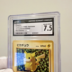 1996 Pokemon Ivy Pikachu No. 025 Non-Glossy CoroCoro Japanese CGC 7.5 Graded - Image 4