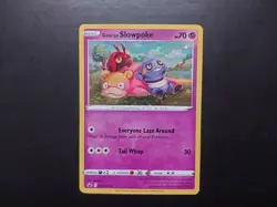 Pokemon - Galarian Slowpoke SWSH126 Holo Promo Sword & Shield with Swirl - Image 1