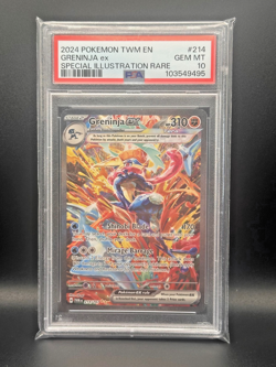 Pokemon Greninja EX Twilight Masquerade Special Illustration #214 PSA 10 - Image 1
