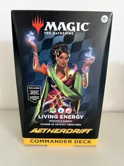 MTG Magic The Gathering Aetherdrift Living Energy Commander Deck Factory Sealed - Image 1