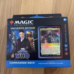 Doctor WHO Commander Deck Masters of Evil - EN NEU OVP - Magic The Gathering MTG - Image 1