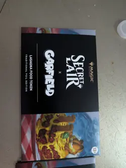 Secret Lair - 2x Garfield Lasagna Food Token Foil Magic the Gathering MTG Sealed - Image 2
