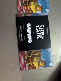 Secret Lair - 2x Garfield Lasagna Food Token Foil Magic the Gathering MTG Sealed - Image 3