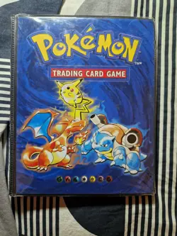 Pokemon WOTC Wizards Of The Coast Binder Folder & Base Set Cards TCG - Image 1