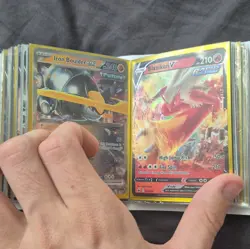 Full Binder Of 60 Miscellaneous V/EX Pokemon Cards. Perfect For Young Collectors - Image 4