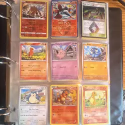 Binder Full Of Pokemon Cards, 25 Pages With Holos And Reverse Holos - Image 1