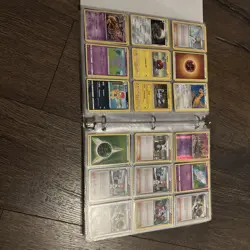 BINDER OF POKEMON CARDS (OVER 600 BASIC/TRAINER CARDS) - Image 5