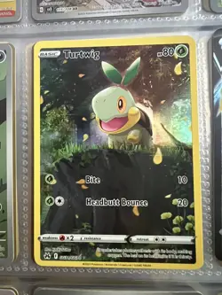 Pokemon TCG Turtwig Full Art Holo Card GG31/GG70 Crown Zenith Illustration Rare - Image 1