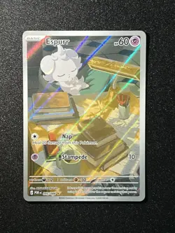 Pokemon TCG Espurr 095/088 Illustration Rare Perfect Order Holo Full Art NM Mint - Image 1