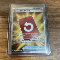 Special Red Card 113/086 Ultra Rare Chaos Rising Pokemon Holo Near Mint - Image 1