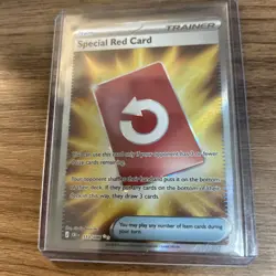 Special Red Card 113/086 Ultra Rare Chaos Rising Pokemon Holo Near Mint - Image 3