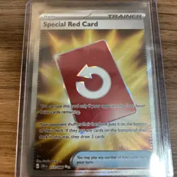 Special Red Card 113/086 Ultra Rare Chaos Rising Pokemon Holo Near Mint - Image 4