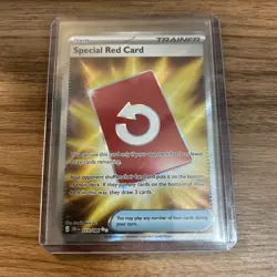 Special Red Card 113/086 Ultra Rare Chaos Rising Pokemon Holo Near Mint - Image 5