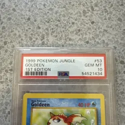 Pokemon Goldeen 1st Edition Jungle 53/64 PSA 10 Gem Mint 1999 Vintage WOTC - Image 3