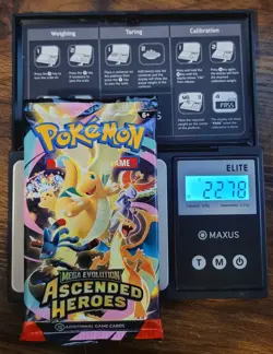 (VERY HEAVY) GOD PACKUU 22.78g Ascended Heroes Pokemon TCG Booster (SEALED) - Image 1