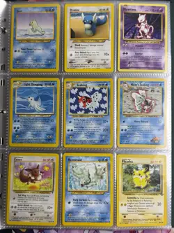 Pokemon WOTC Vintage Card Binder Lot Base Set Gym Heroes Team Rocket - Image 1