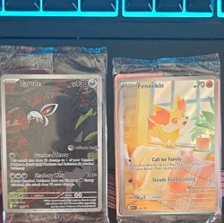 Pokemon Center Stamled Promo Zarude 088 & Fennekin 090 Holo 2-Card Lot - Image 1