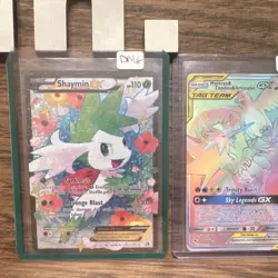 Pokemon TCG Damaged Holo 3-Card Lot Shaymin EX, TAG TEAM Bird Trio GX, Emolga - Image 2