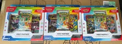 Pokemon TCG First Partner Illustration Collection Series 3 Lot Of 3 NEW SEALED - Image 1