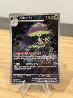 2024 Pokemon Surging Sparks SHIINOTIC Illustration Rare 194/191 Fresh NM (A) - Image 1