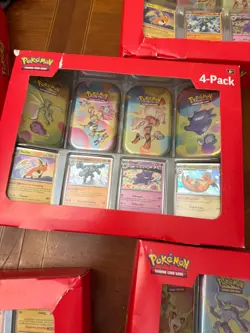 Pokemon Scarlet & Violet 151 Mini Tin 4 Pack Sam's Club Exclusive | Lot of 6 - Image 2