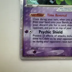 Pokemon TCG Celebi EX 17/17 Reverse Holo POP Series 2 2005 - Image 4