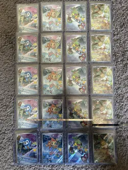 Pokemon Lot - First Partner GEN 4 Starters & Prismatic Evolutions Eevee Promo - Image 1