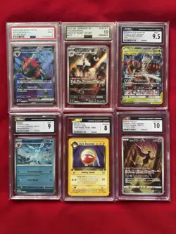 Pokemon TCG Graded Slab Lot Of 6 (Glaceon, Team Rocket 1st Ed Dark Electrode...) - Image 1