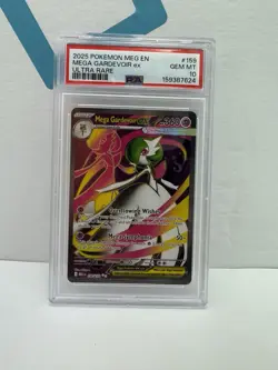 2025 Pokemon Mega Evolution Gardevoir ex Ultra Rare #159/132 PSA 10 GEM MINT - Image 1