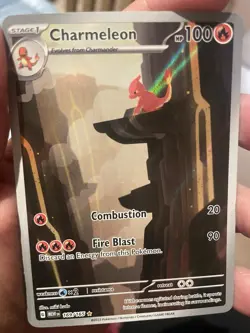 Pokemon TCG Charmeleon Holo Card Scarlet Violet-151 Illustration Rare 169/165 NM - Image 1