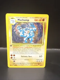 Pokemon TCG Machamp Base Set 8/102 Holo 1st Edition Holo Rare - Image 3