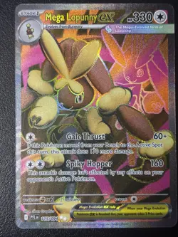 Mega Lopunny ex 115/094 Ultra Rare Phantasmal Flames Pokemon Holo Near Mint - Image 1