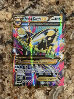 Pokemon Primal Kyogre EX Full Art Holo Ultra Rare 149/160 XY Primal Clash 240HP - Image 1