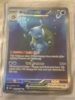 Pokemon TCG Blastoise ex Scarlet & Violet-151 200/165 Holo Special Illustration - Image 1