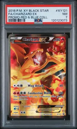 The Pokemon Company Charizard EX XY121 PSA 7 2016 Full Art Holo Promo - Image 1