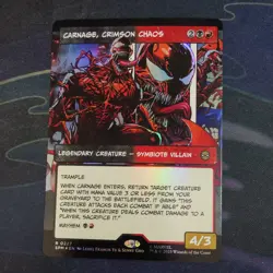 MTG Carnage, Crimson Chaos (Borderless Foil) Marvel's Spider-Man 227 NM - Image 1