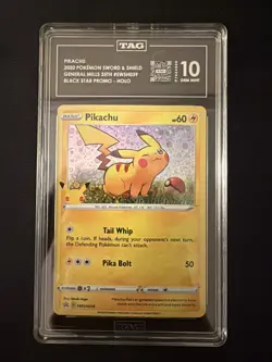 2020 Pokemon 25th Anniversary General Mills Promo Pikachu #SWSH039 TAG 10 - Image 1