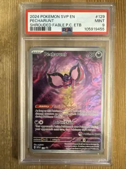 Pecharunt Promo (Pokemon Center Exclusive) - SVP129 - Shrouded Fable - PSA 9 - Image 1