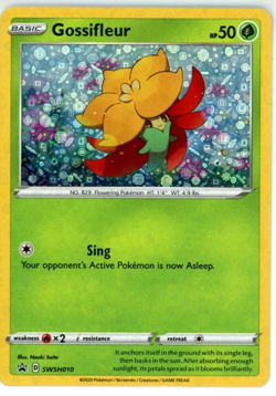Pokemon TCG Gossifleur (General Mills) SWSH010 Black Star Promo Holo - Image 1