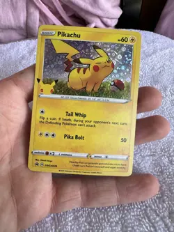 Pokemon TCG Pikachu Sword & Shield (General Mills Promo) Holo Basic 25th Mint - Image 1