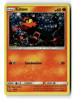 Pokemon Card Litten - General Mills Promo Holo LP SM02 - Image 1