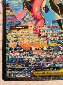 CHASE Mega Greninja ex 116/086 Chaos Rising Holo Lot of 5 Pokemon Cards - Image 5