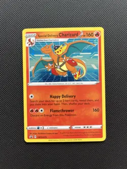 Pokemon Special Delivery Charizard SWSH075 Black Star Promo Holo Rare Card (NM) - Image 1