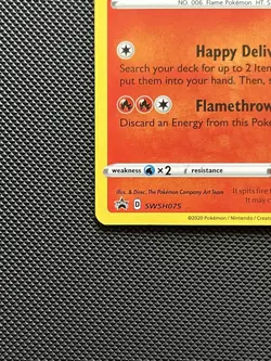Pokemon Special Delivery Charizard SWSH075 Black Star Promo Holo Rare Card (NM) - Image 4