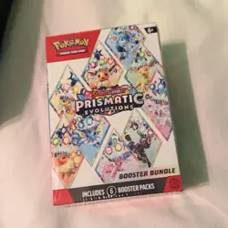 The Pokemon Company Prismatic Evolutions Pokemon TCG Booster Bundle Box, 6 Packs - Image 1